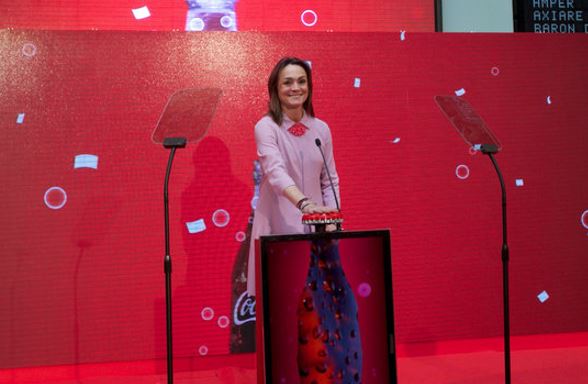 Catalonia's richest person, Coca-Cola Europacific Partners chairwoman Sol Daurella, in 2016 (Courtesy of Coca-Cola)